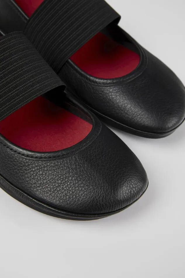 Ballerinas Women Camper Right Black Leather Ballerina