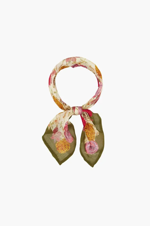 Bandana Marigold Overgrown Floral Women Chan Luu Bandanas