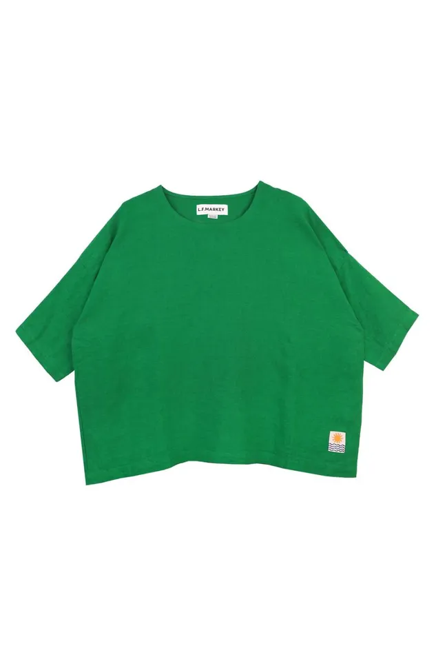 Basic Linen Top Grass WomensShop LF Markey Tops