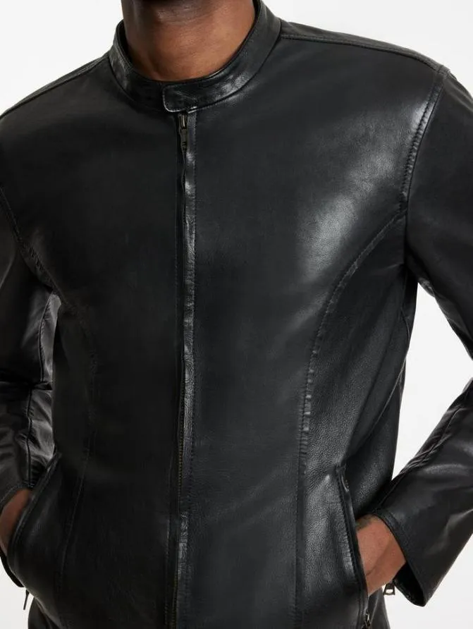 BAXTER MOTO JACKET Black Clothing John Varvatos Leather Jackets