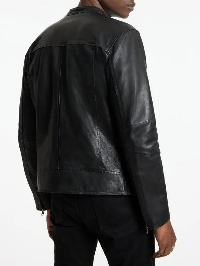BAXTER MOTO JACKET Black Clothing John Varvatos Leather Jackets