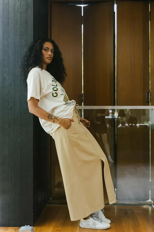 Blake Skirt In Khaki Khaki Women Bohme Skirts