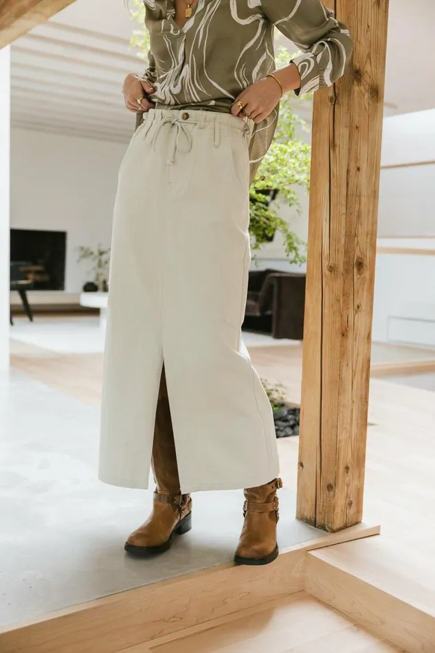 Blake Skirt In Taupe Taupe Women Bohme Skirts