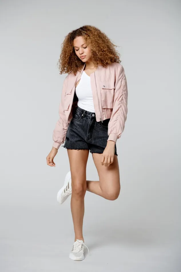 BLANK NYC Jackets Rosy Cheeks Bomber 8211 Women