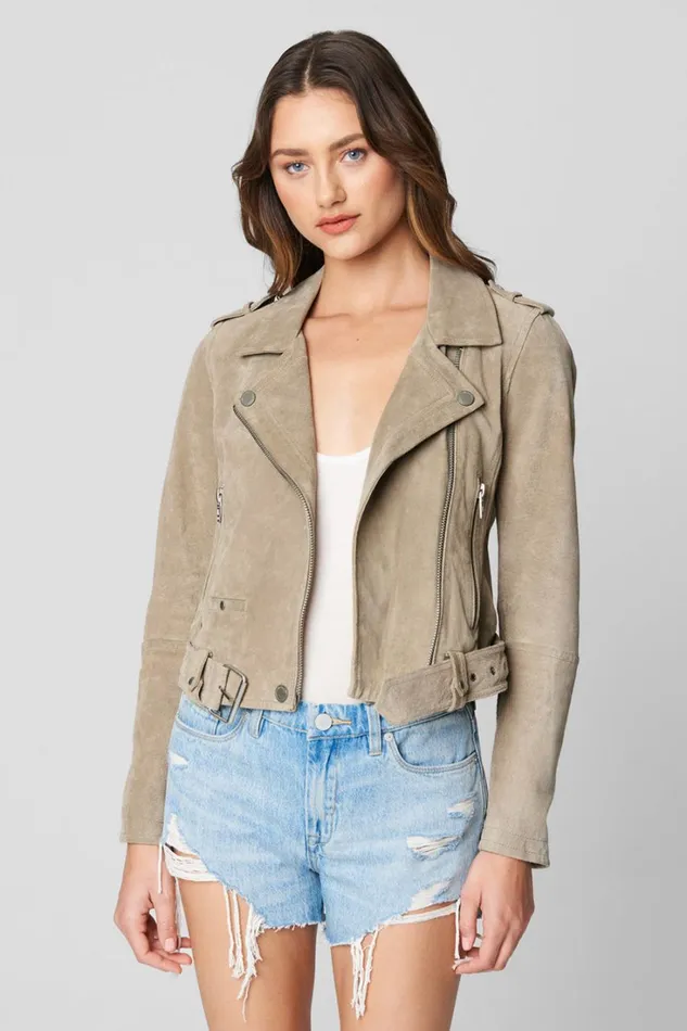 BLANK NYC Jackets Sand Stoner Moto Jacket 8211 Women