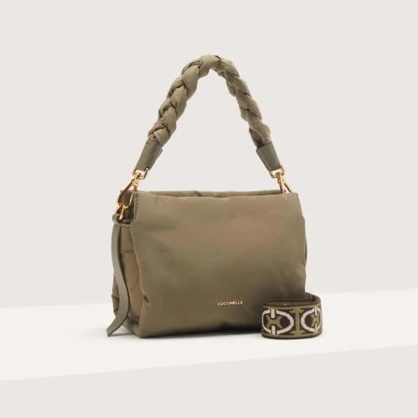 Boheme Puffy Nylon Laurel Green Women Coccinelle Top Handle Bag Boheme Puffy Nylon Laurel Green Women Coccinelle Top Handle Bag