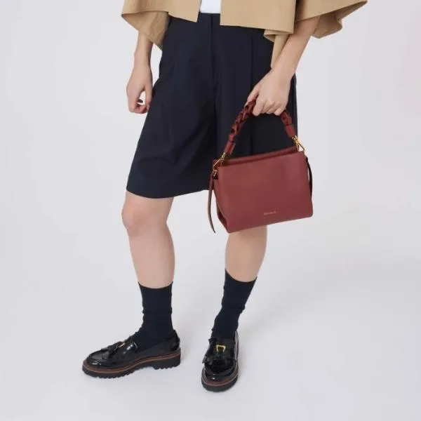 Boheme Small Brandygrenred Women Coccinelle Top Handle Bag Boheme Small Brandygrenred Women Coccinelle Top Handle Bag