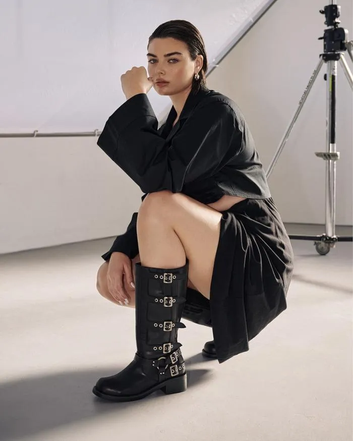 Boots Billini Knee High Boots OSHEA CURVE BLACK