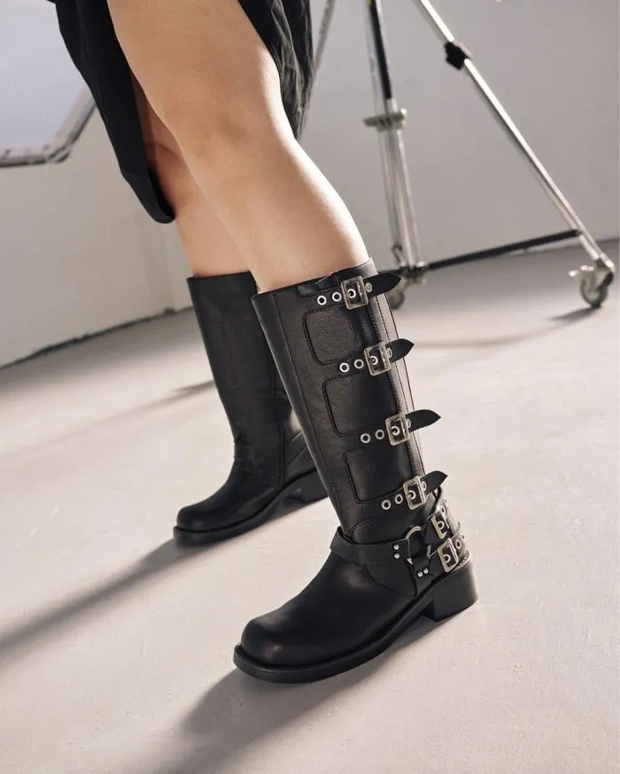 Boots Billini Knee High Boots OSHEA CURVE BLACK
