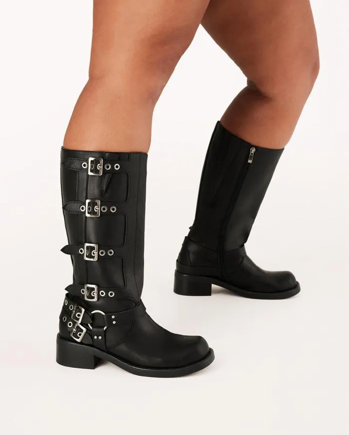 Boots Billini Knee High Boots OSHEA CURVE BLACK