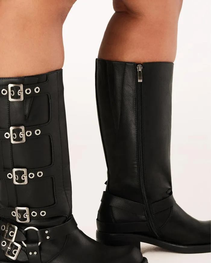 Boots Billini Knee High Boots OSHEA CURVE BLACK