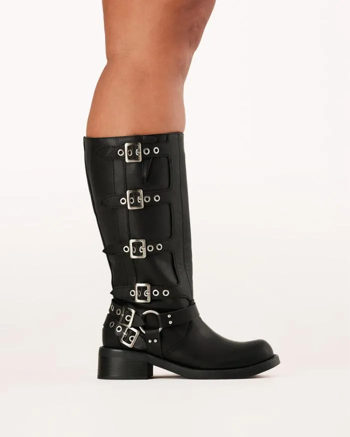 Boots Billini Knee High Boots OSHEA CURVE BLACK