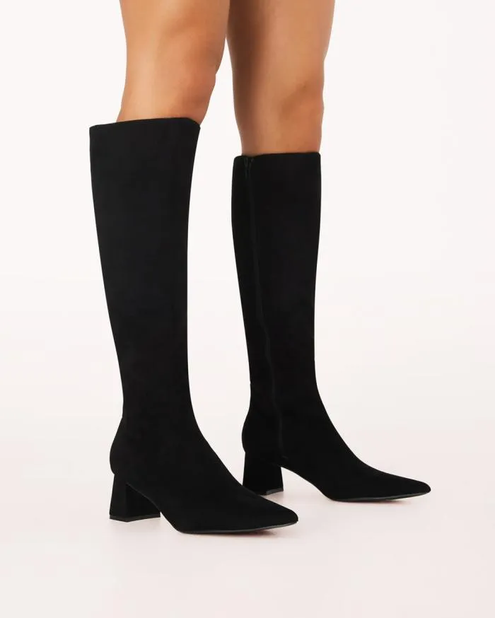 Boots Billini Knee High Boots QUAZY BLACK SUEDE
