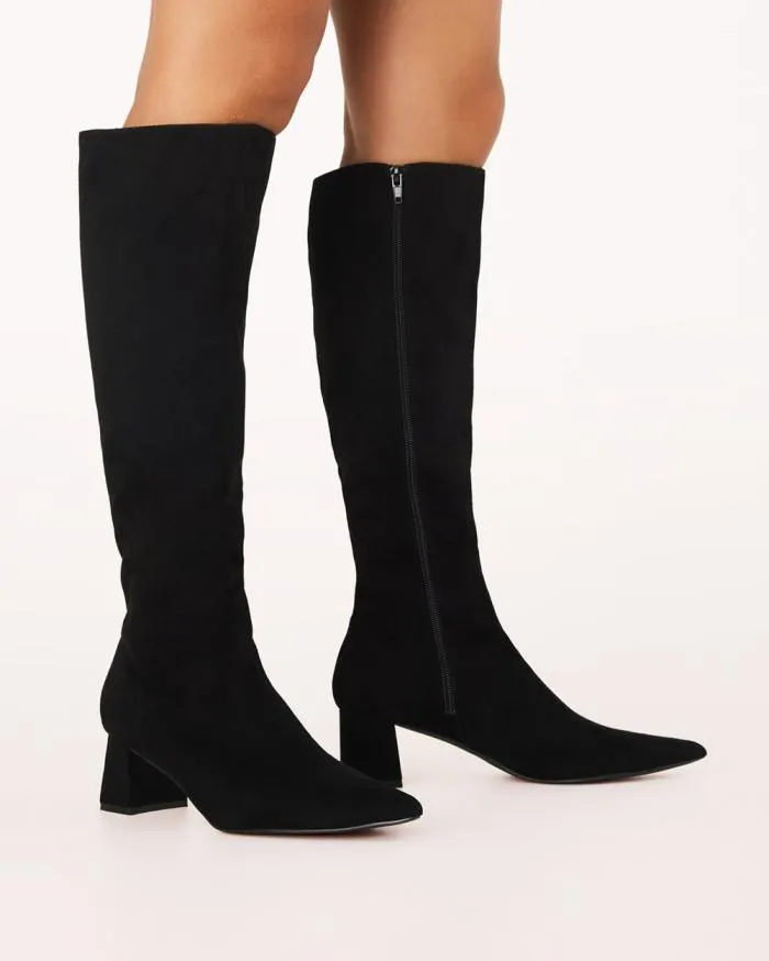 Boots Billini Knee High Boots QUAZY BLACK SUEDE
