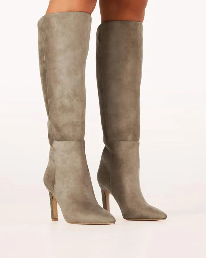 Boots Billini Knee High Boots QUENNA GREY SUEDE