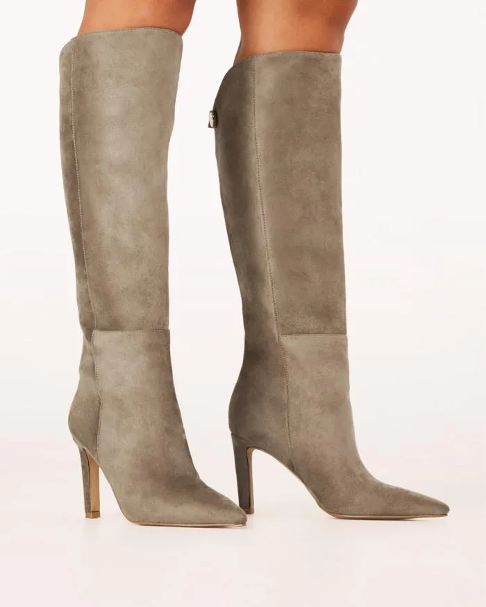 Boots Billini Knee High Boots QUENNA GREY SUEDE
