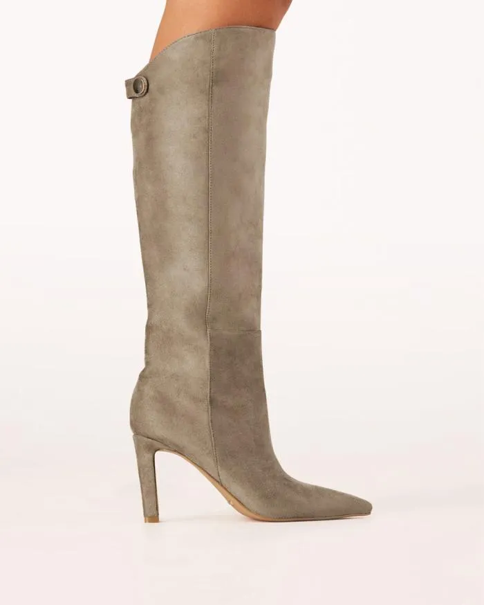 Boots Billini Knee High Boots QUENNA GREY SUEDE