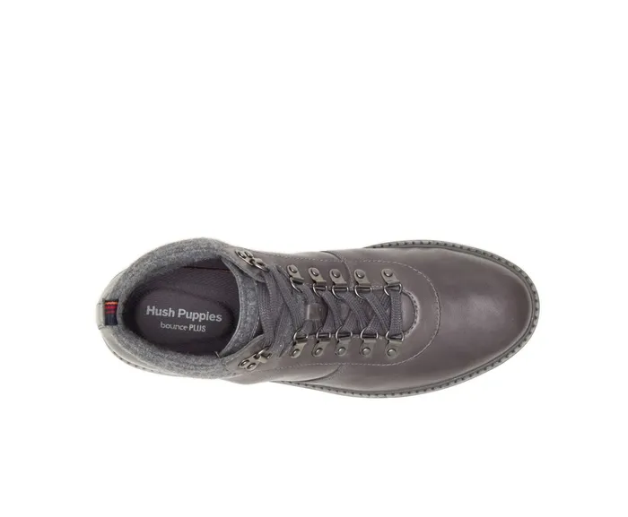 Boots Heath Hiker Boot Dark Grey Leather Hush Puppies Men Boots Heath Hiker Boot Dark Grey Leather Hush Puppies Men