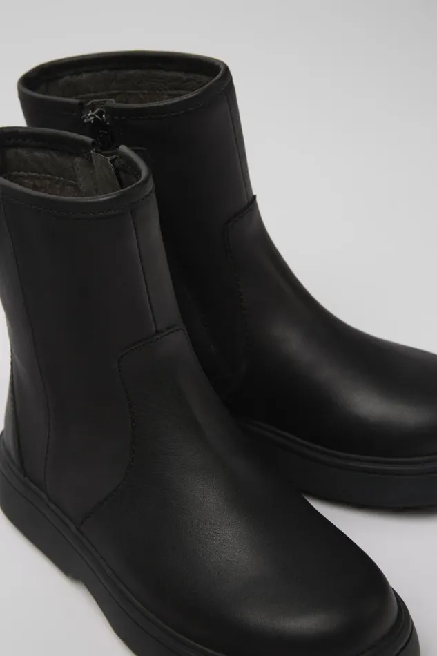 Boots Kids Camper Norte Black Leather Boots