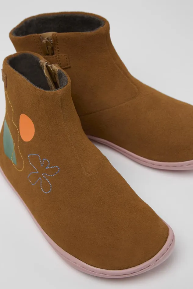 Boots Kids Camper Twins Multicolored Nubuck Boots
