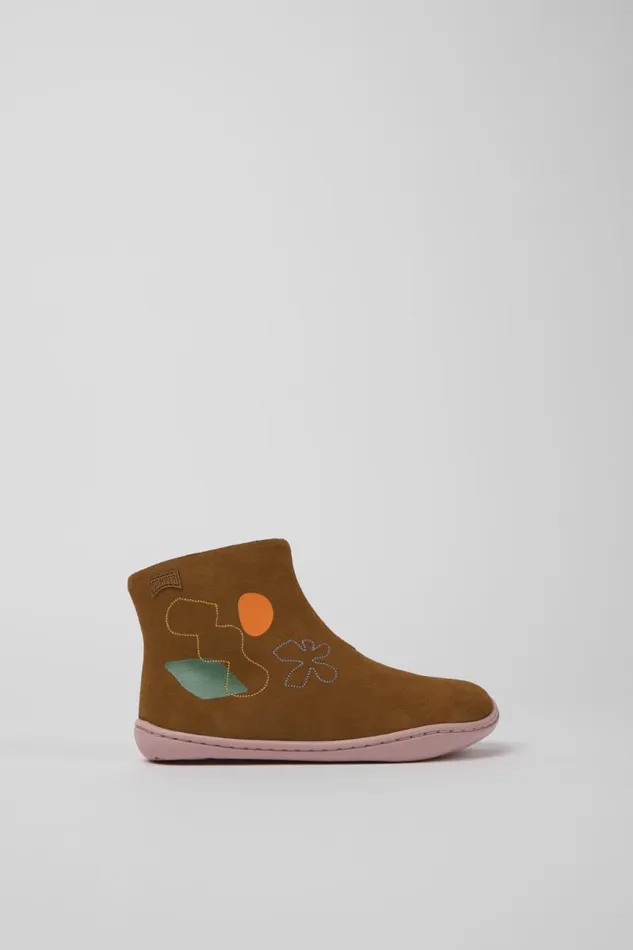 Boots Kids Camper Twins Multicolored Nubuck Boots