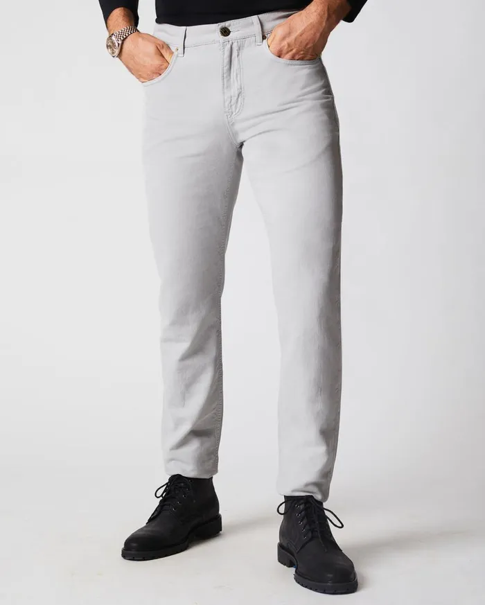 Bottoms Men Billy Reid Cotton Linen 5 Pocket Pant Quarry