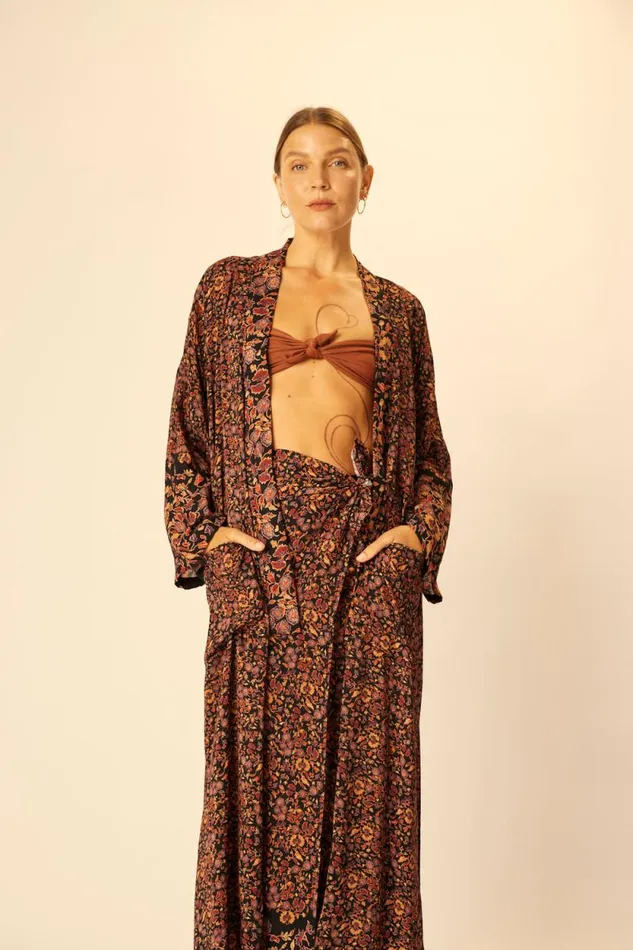Bottoms Shop Natalie Martin SARONGSCARF Petite Fleur Noire