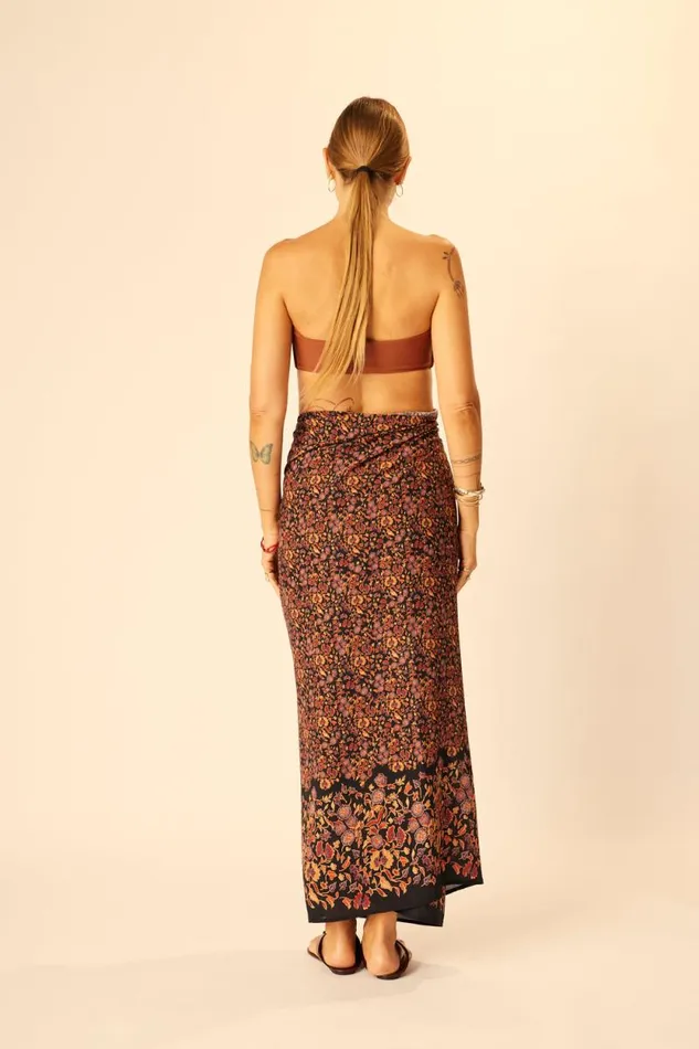 Bottoms Shop Natalie Martin SARONGSCARF Petite Fleur Noire