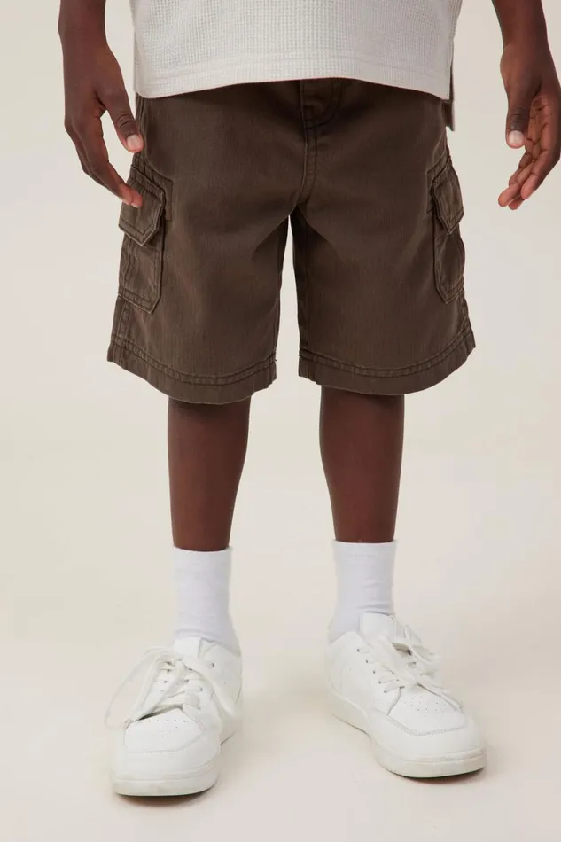 Boys 214 Shorts Cotton On Cargo Short Hot Choccy