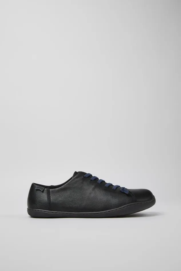 Casual Shoes Men Camper Peu Black Leather Shoes