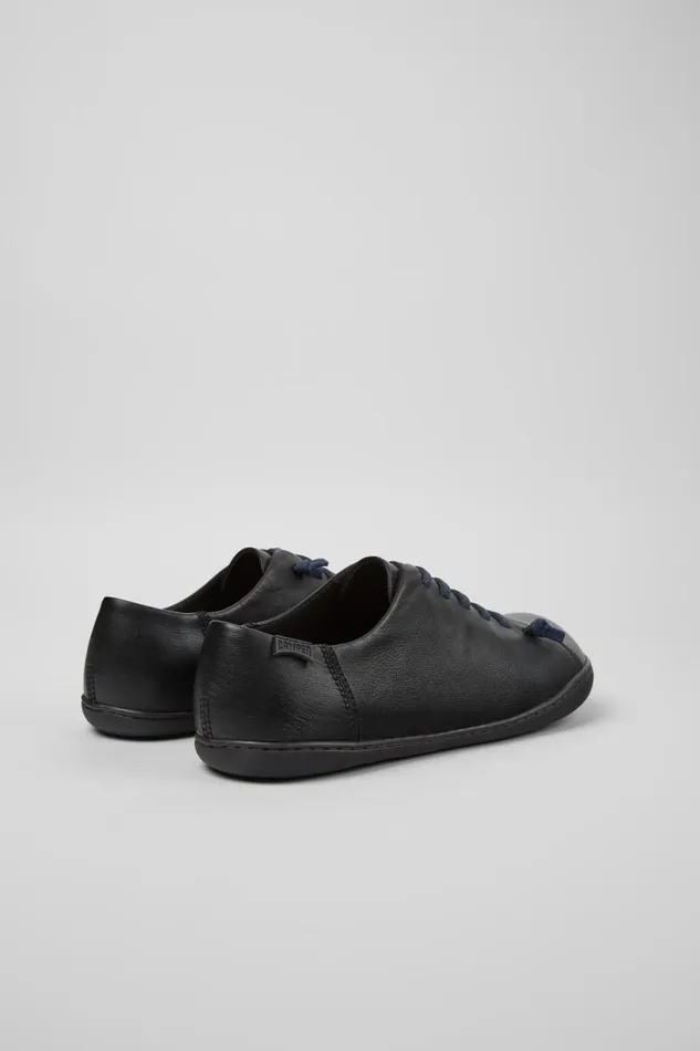 Casual Shoes Men Camper Peu Black Leather Shoes