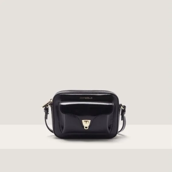 Coccinelle Beat Shiny Calf Mini Noir Women Coccinelle Mini Bags