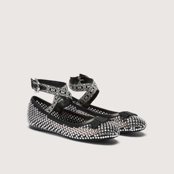 Coccinelle Beatriz Strass Noirnoirecru Women Coccinelle Ballet Flats