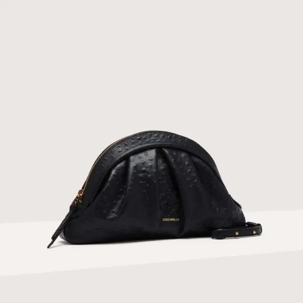Coccinelle Cheek Ostrich Medium Noir Women Coccinelle Clutch Coccinelle Cheek Ostrich Medium Noir Women Coccinelle Clutch