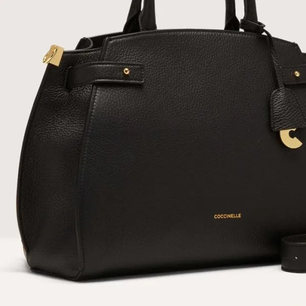 Coccinelle Klich Medium Noir Women Coccinelle Top Handle Bag Coccinelle Klich Medium Noir Women Coccinelle Top Handle Bag