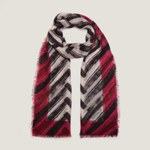 Coccinelle Maxi Spigato Multi Lambskwh Women Coccinelle Scarves And Foulards