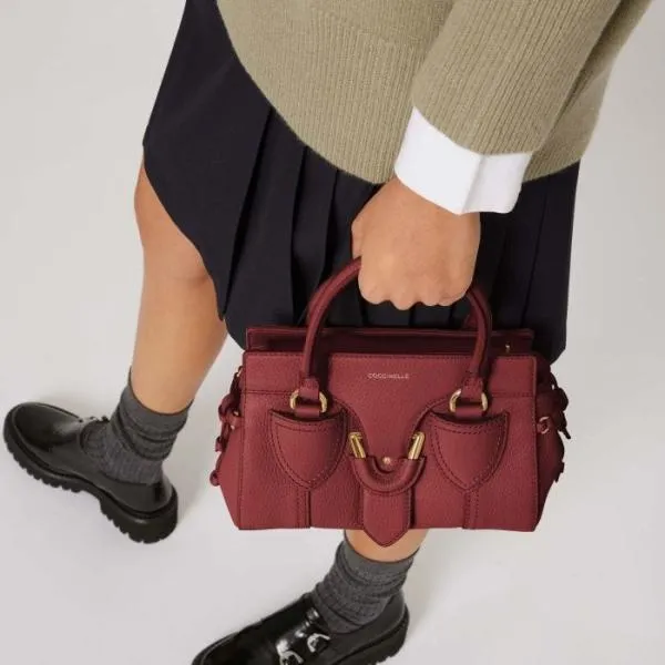 Coccinelle York Small Brandy Women Coccinelle Top Handle Bag Coccinelle York Small Brandy Women Coccinelle Top Handle Bag