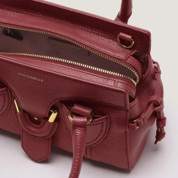 Coccinelle York Small Brandy Women Coccinelle Top Handle Bag Coccinelle York Small Brandy Women Coccinelle Top Handle Bag
