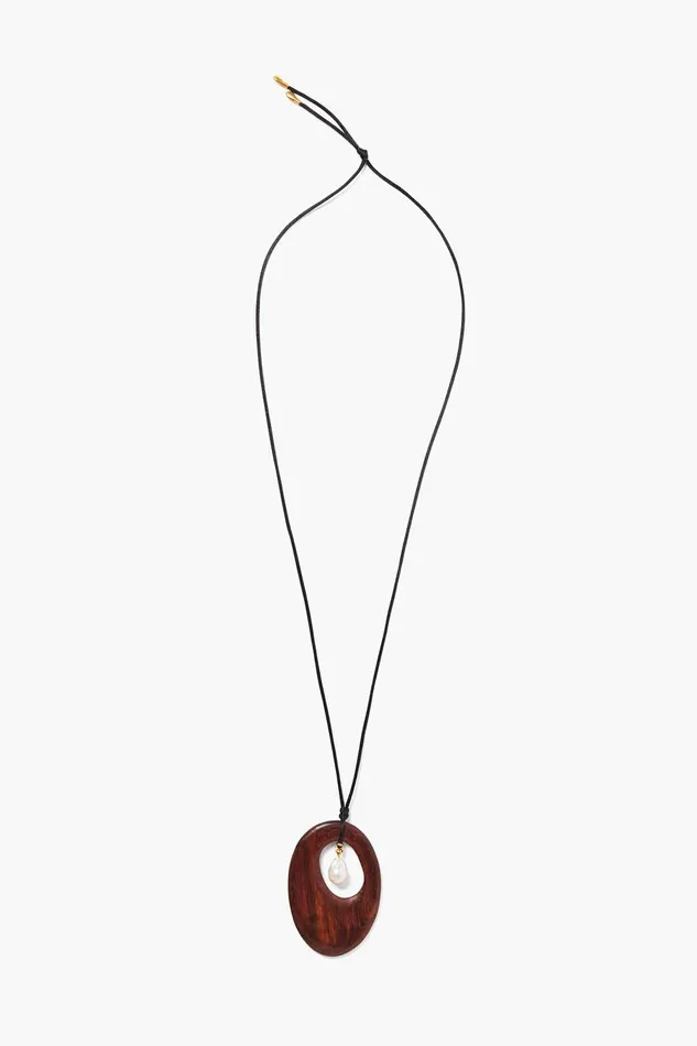 Corinne Necklace Dark Wood Women Chan Luu Necklaces
