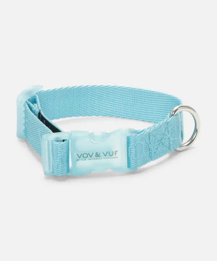 Dog Collar With Logo 8211 Aqua Accessories Ilse Jacobsen Vov and Vuf