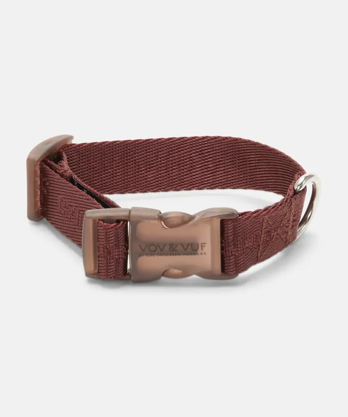 Dog Collar With Logo 8211 Metallic Brown Accessories Ilse Jacobsen Vov and Vuf