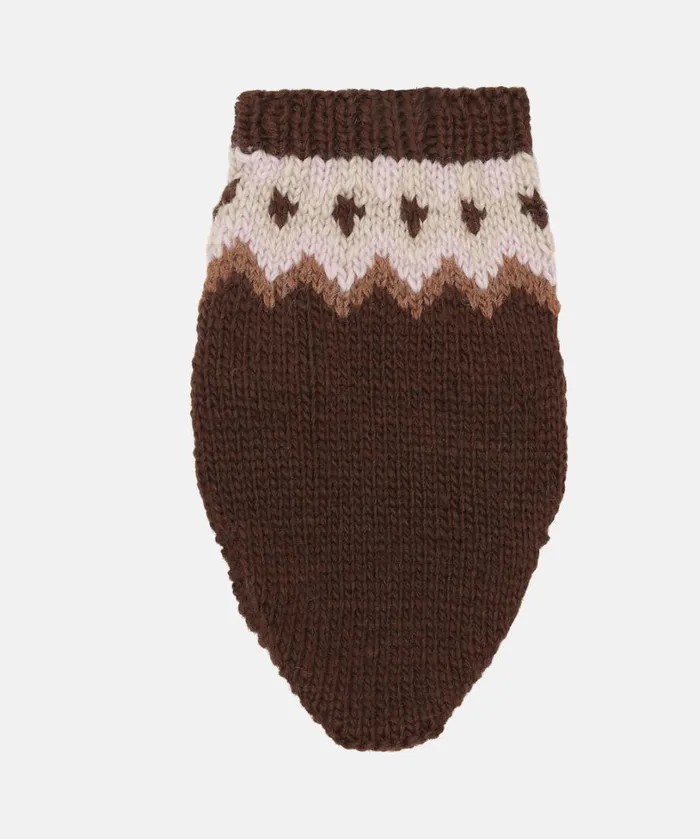 Dog Knit Extra SmallSmall 8211 Brown Accessories Ilse Jacobsen Vov and Vuf