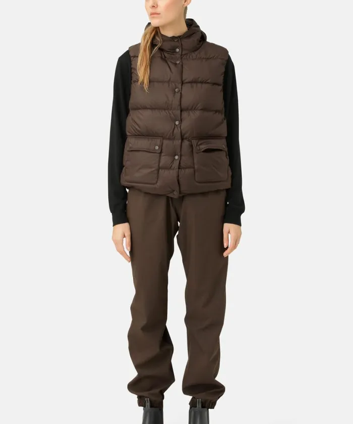 Down Vest 8211 Chocolate Brown Outerwear Ilse Jacobsen All Jackets And Coats