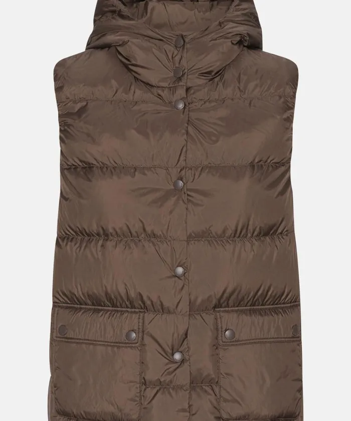 Down Vest 8211 Chocolate Brown Outerwear Ilse Jacobsen All Jackets And Coats