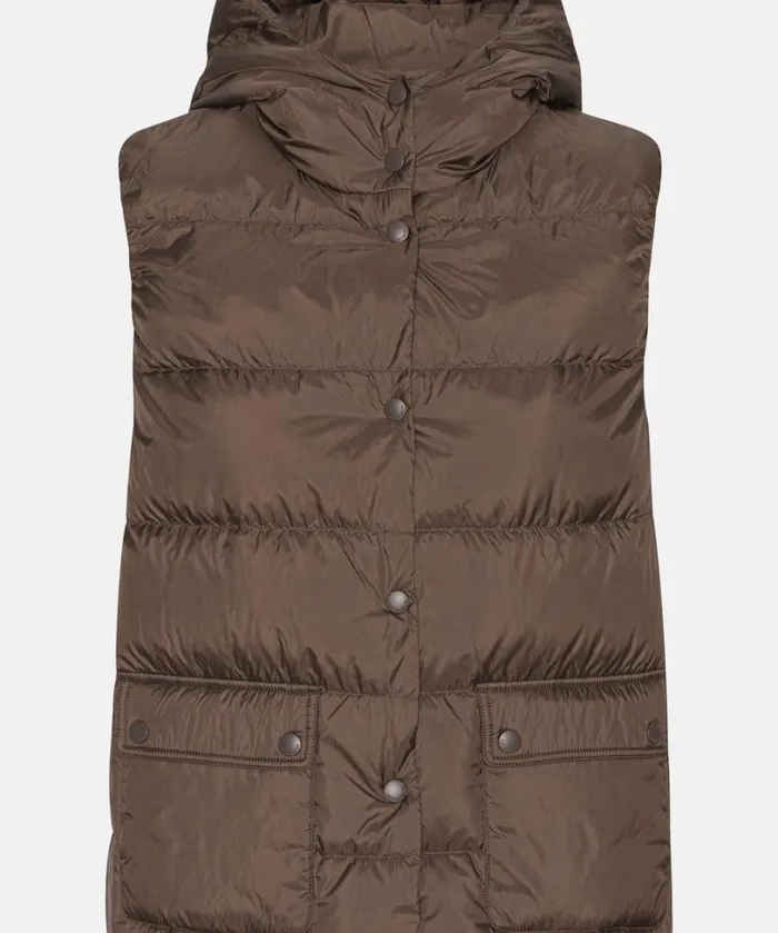 Down Vest 8211 Chocolate Brown Outerwear Ilse Jacobsen All Jackets And Coats