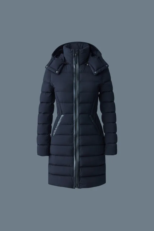 Downs and Jackets Women Mackage FARREN Agile360 Down Coat With Removable Hood Trench