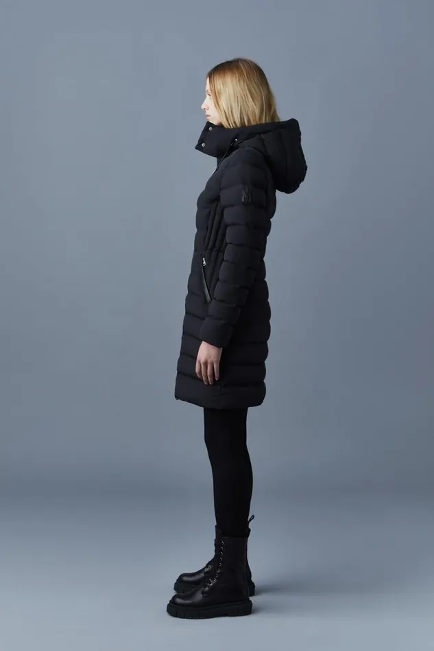 Downs and Jackets Women Mackage FARREN Agile360 Down Coat With Removable Hood Trench