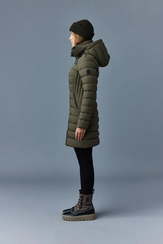Downs and Jackets Women Mackage FARREN Agile360 Down Coat With Removable Hood Trench