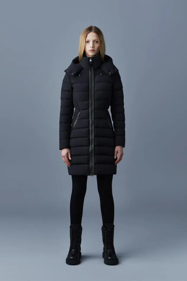 Downs and Jackets Women Mackage FARREN Agile360 Down Coat With Removable Hood Trench