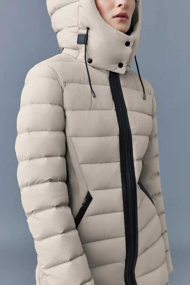 Downs and Jackets Women Mackage FARREN Agile360 Down Coat With Removable Hood Trench